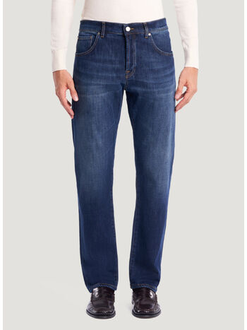 PANTALONE STRETCH LOOSE DENIM, MN14 DENIM, small