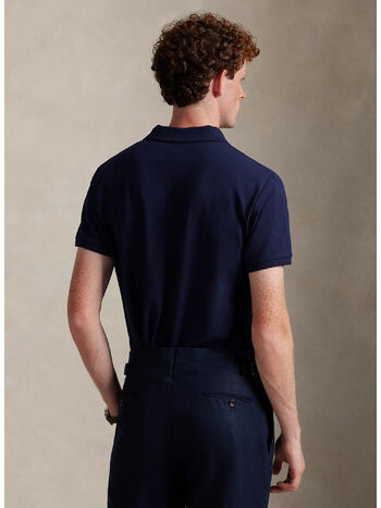 POLO IN PIQU&Eacute; STRETCH CUSTOM, REFINED NAVY/C7587, small