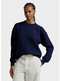 FELPA RICAMATA, CRUISE NAVY, thumb