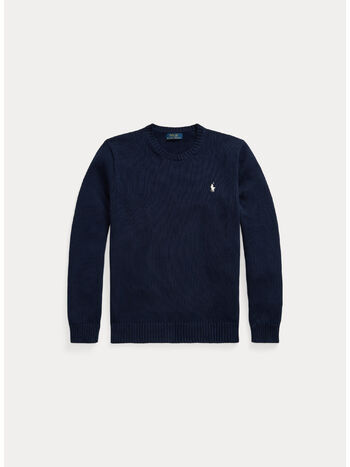 MAGLIONE MANICHE LUNGHE, HUNTER NAVY W/ C8135 PP, small