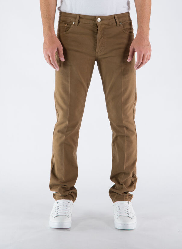 ENTRE AMIS JEANS 5 TK DENIM LUNGO Marrone Uomo | Selecteur