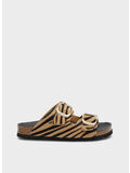 SANDALO SABOT NOELLE, ZEBRA BEIGE/BLACK, thumb