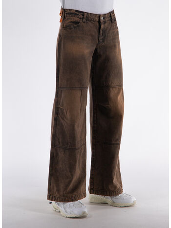 PANTALONE ACID LOW RISE FLARE, ORG ORANGE, small