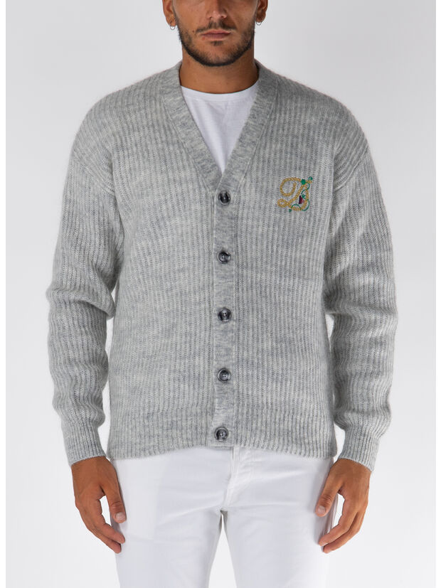 CARDIGAN D RAISIN, GY GREY, large