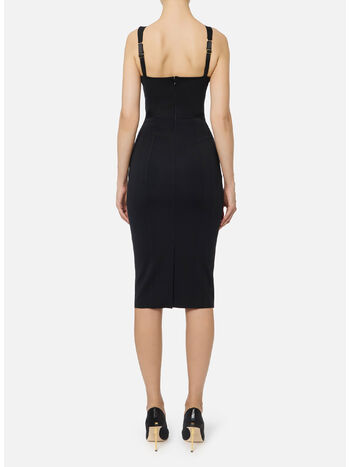 ABITO BUSTIER IN TESSUTO BIELASTICO, 110 NERO, small