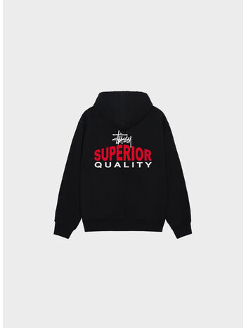 FELPA FULL ZIP SUPERIOR QUALITY, 0001 BLACK, small