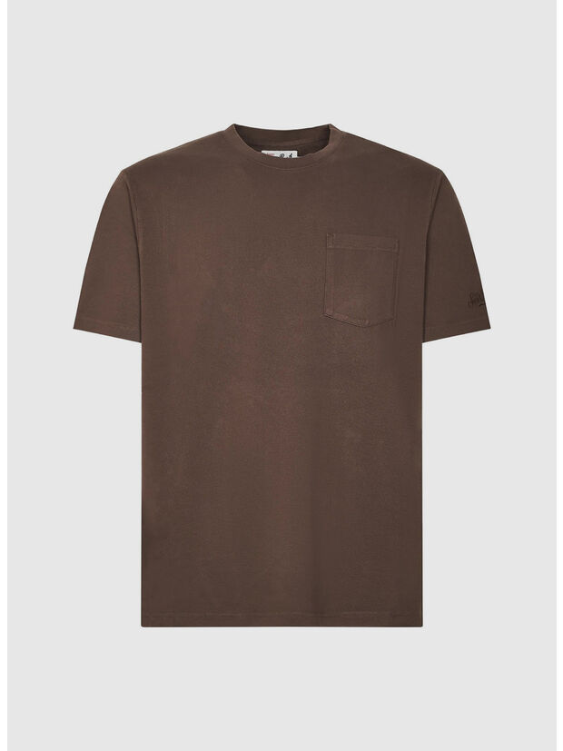 T-SHIRT BAKEWELL, 00125L PIQUET 18H DARK BROWN, large