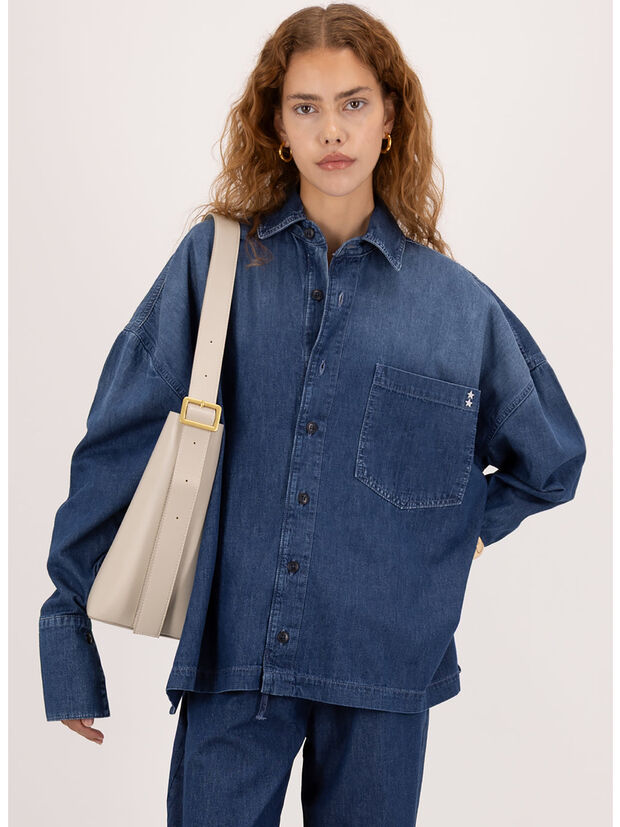 CAMICIA RENA OVERSIZE SOFT, , large