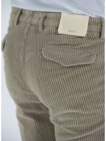 PANTALONE IN VELLUTO A COSTE, , small