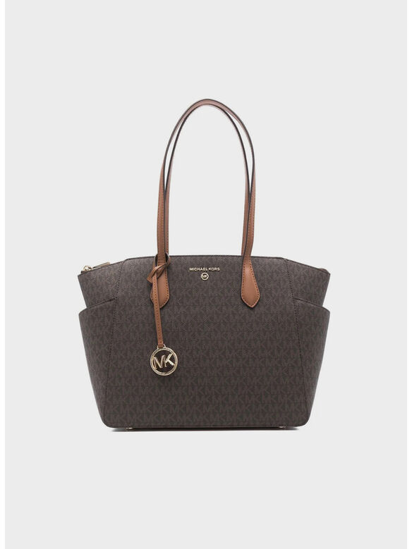 BORSA TOTE MARILYN MEDIA IN PELLE SAFFIANO, 252 BRNACORN, medium