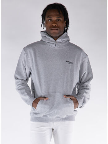 FELPA HOODIE REPRESENT OWNERS CLUB, 302 ASH GREY/BLACK, small