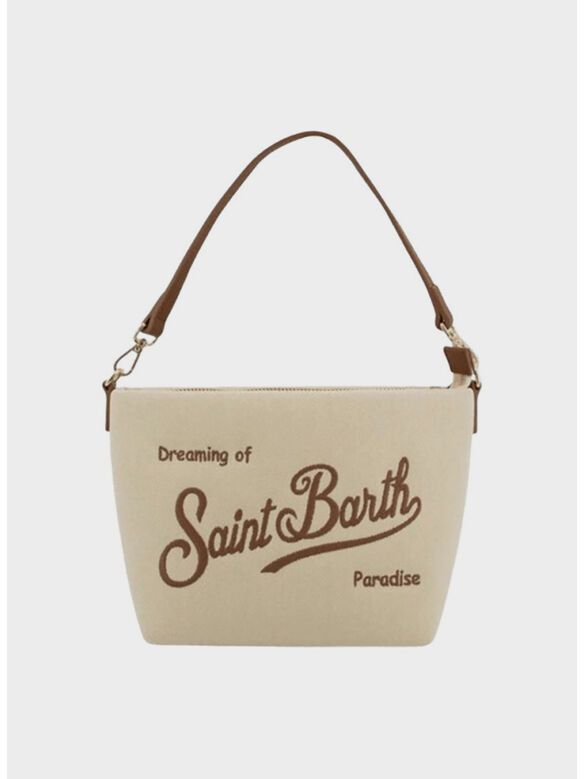 BORSA ALINE, 01517L CANVAS GRAIN LEATHER 1019 EMB, medium