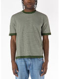 T-SHIRT COMBE STRIPES, B0K GREEN AFRICA - BEIGE LT, thumb