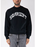 FELPA GIROCOLLO RAGLAN ARC LOGO, BLACK, thumb