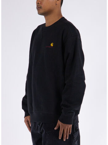 FELPA GIROCOLLO AMERICAN SCRIPT, 89XX BLACK, small