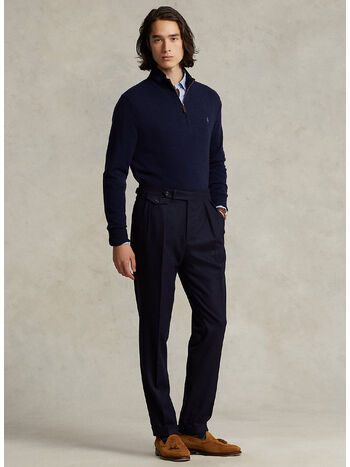 PULLOVER MEZZA ZIP, HUNTER NAVY, small