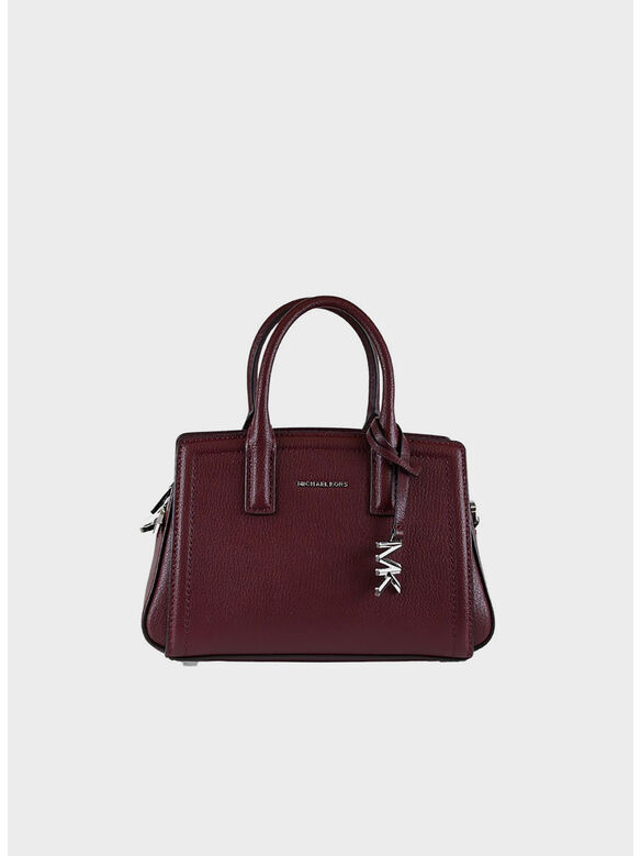 BORSA A TRACOLLA LAILA EXTRA SMALL IN PELLE COLORBLOCK, 610 OXBLOOD, medium