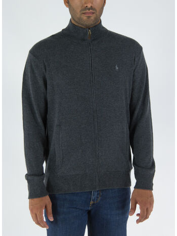 CARDIGAN FULL ZIP, DARKCHARCOALHEATHER, small