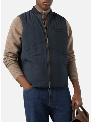 GILET SPENCER POCKET WOOL, 00029M 61 BLUE NAVY, small