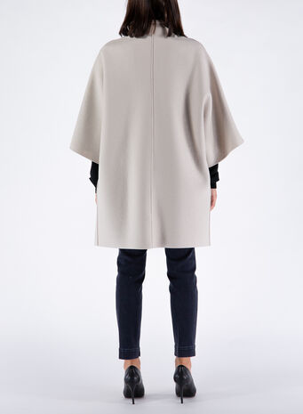 MANTELLA  KIMONO IN LANA., 412CREAM, small