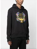 FELPA CON CAPPUCCIO V-EMBLEM GARDEN, G89 BLACK/GOLD, thumb