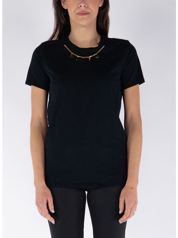T-SHIRT IN JERSEY CON ACCESSORIO, 110, large