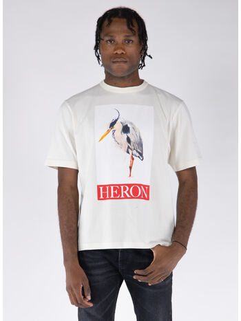 T-SHIRT HERON BIRD PAINTED SS, 0425 IVORY RED, small