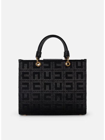 BORSA TOTE CON MONOGRAMMA, 110 NERO, small