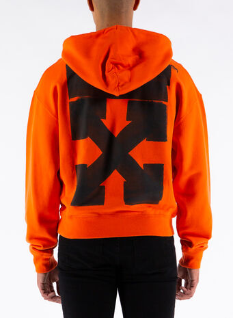 FELPA JUMBO MARKER OVER HOODIE, 2010ORANGE, small