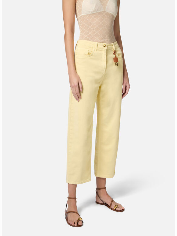 JEANS CON CHARM LOGATO, DC7 LEMONADE, medium