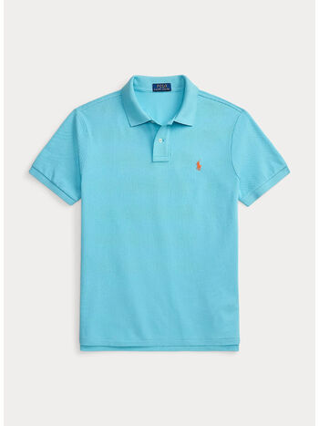 POLO IN PIQU&Eacute; SLIM-FIT, PERFECT TURQUOISE/C2240, small