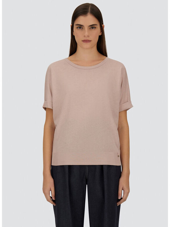 T-SHIRT MANICHE RISVOLTATE, 4035 CIPRIA, medium