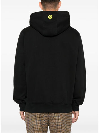 FELPA HOODIE ICONIC SMILE UNISEX, 110 NERO/BLACK, small