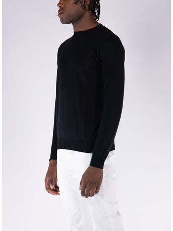 MAGLIONE GIROCOLLO, 990 NERO, small