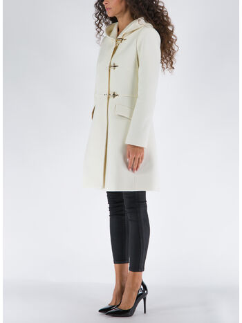GIUBBOTTO VIRGINIA 3 GANCI CON CAPPUCCIO, B008 BIANCO LANA, small