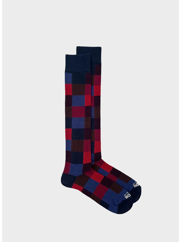 CALZA GEOMETRIC UNISEX, 0105 BLU MULTICOLOR, medium