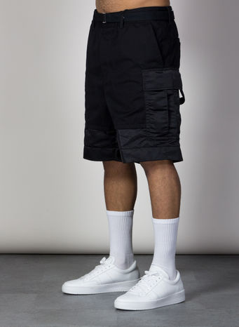 BERMUDA FABRIC COMBO SHORT, BLACK1, small