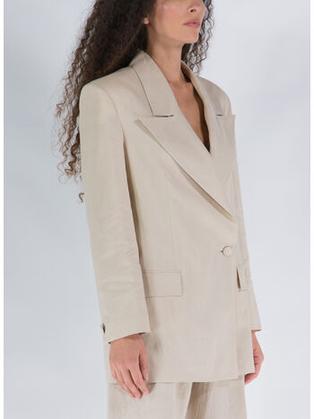 GIACCA THE BLAZER LINUME, SAND, small