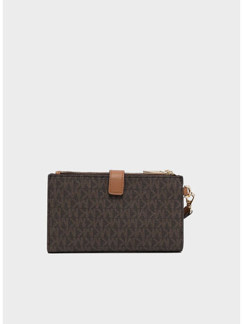 PORTAFOGLI JET SET WRISTLET, 200 BROWN, small