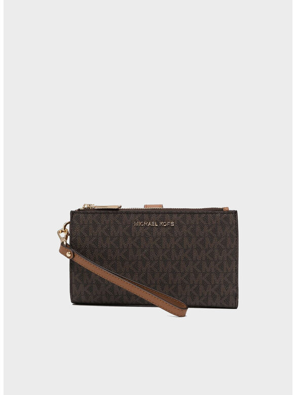 PORTAFOGLI JET SET WRISTLET, 200 BROWN, medium