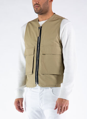 GILET HANGOUT, SAND, small