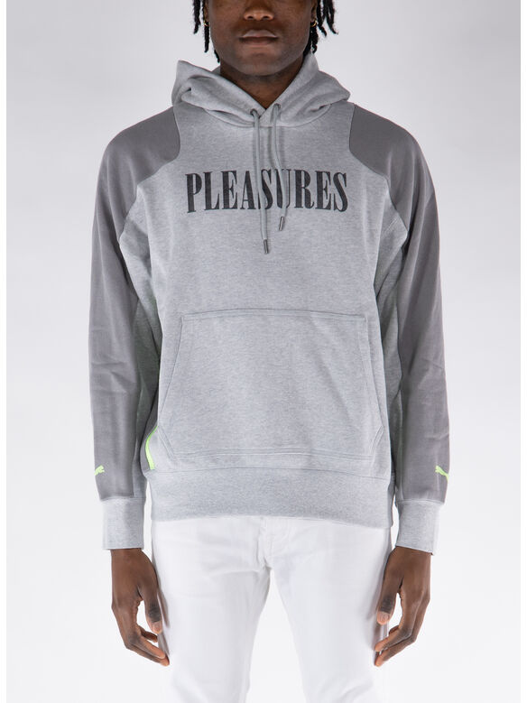 FELPA HOODIE X PLEASURES, 04 Light Gray Heather, medium