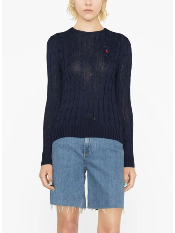 MAGLIONE GIROCOLLO, HUNTER NAVY, medium