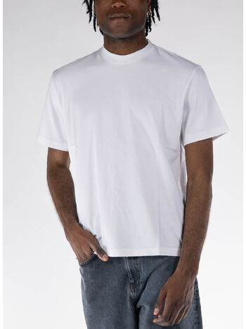 T-SHIRT GIROCOLLO, 01 WHITE, small