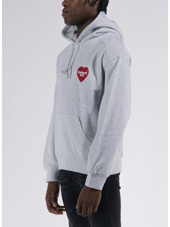 FELPA HEART SWEAT, 482XX ASH HEATHER, small