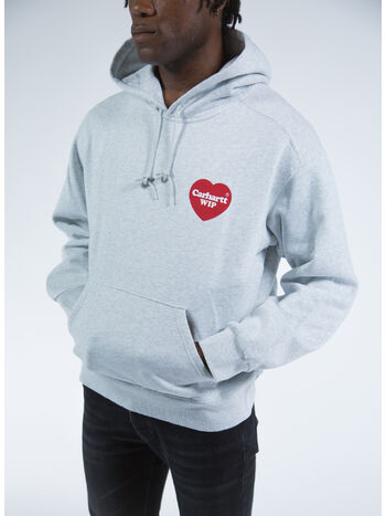 FELPA HEART SWEAT, 482XX ASH HEATHER, small