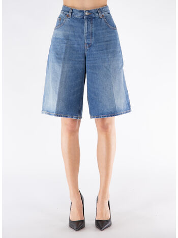 SHORTS IN DEMIN BECKY, L0833 PIANO BLUE, small