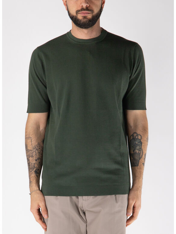 T-SHIRT SHORTSLEEVE COTTON CREPE, 570, medium