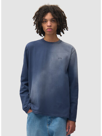 T-SHIRT FADEOUT LONGSLEEVE, 450 NAVY, small