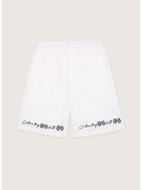 SHORT WBMING EMBROID, 26O OFFWHITE, medium